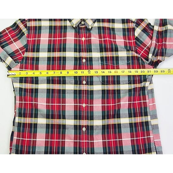 J. Crew Slim Oxford Size Large Mens Multi Check Button Down Long Sleeve Shirt - Picture 3 of 10